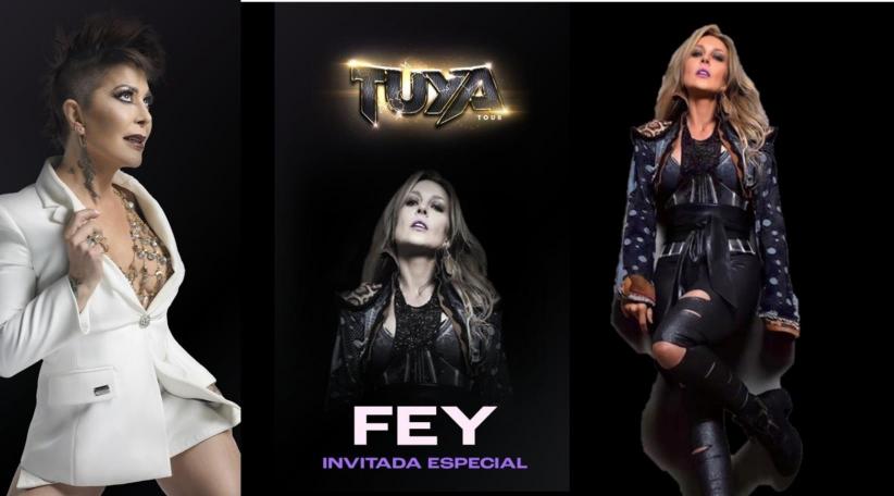 Fey tuvo una participación estelar en el recital de Alejandra Guzmán 