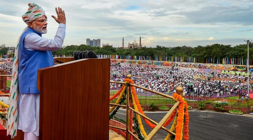 En el Día de la Independencia, Modi se compromete a convertir a la India en un país desarrollado en los próximos 25 años