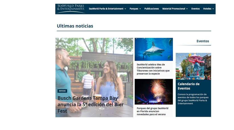 SeaWorld Parks &amp; Entertainment lanza portal para el mercado latino