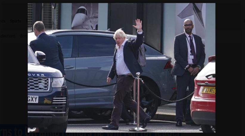 Johnson returns to UK amid rumors he will run for leader