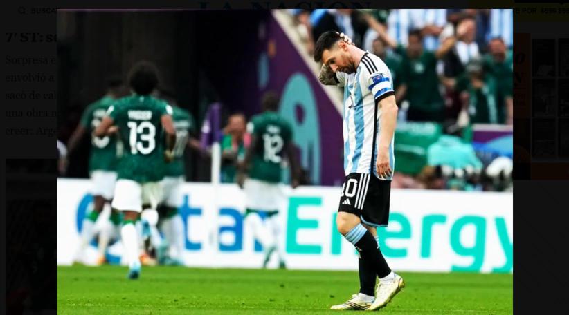 World Surprise: Argentina lost to Saudi Arabia 2-1