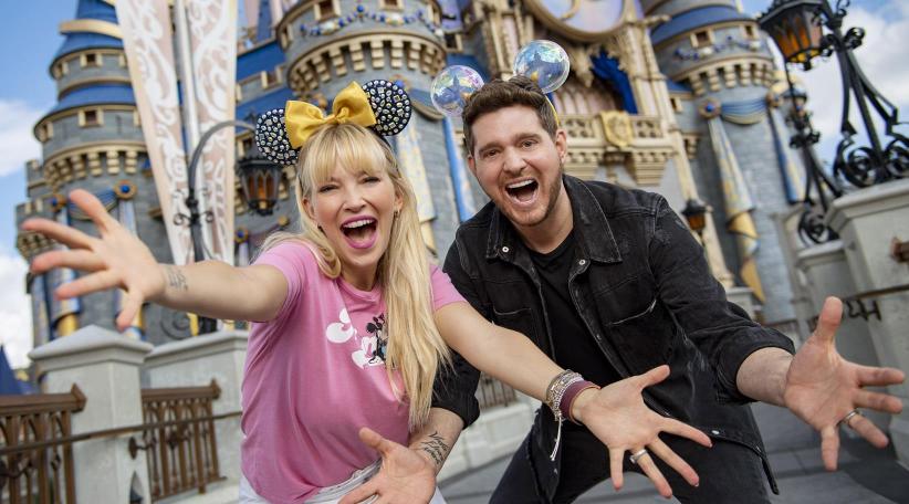 Michael Bublé y Luisana Lopilato visitaron Walt Disney World Resort