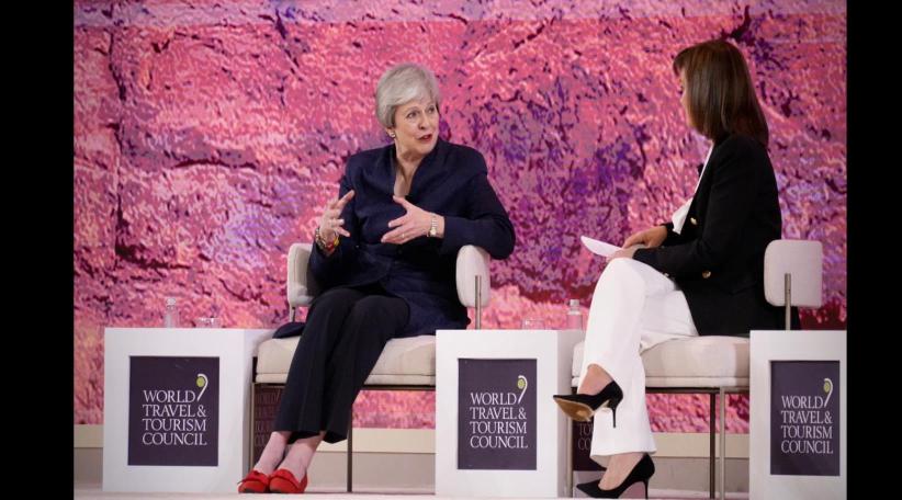 Theresa May participó de la Cumbre Global del WTTC: "La industria de viajes del Reino Unido soportó la peor parte de Covid"