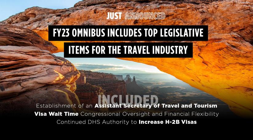 La Asociación de Viajes de EEUU celebra que el proyecto de ley de presupuesto para generales 2023 contiene beneficios importantes para el sector