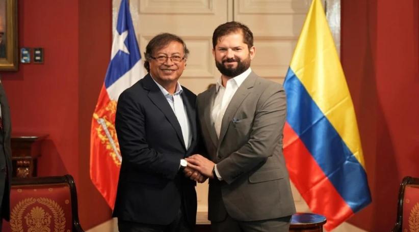 Los presidentes de Colombia, Gustavo Petro, y Chile, Gabriel Boric, sostuvieron un encuentro bilateral en el Palacio de la Moneda desde donde expresaron profundo rechazo al asalto de los edificios del poder en Brasil