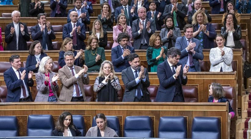 España El PSOE saca adelante la reforma del solo sí es sí con el apoyo del PP y las criticas de Podemos