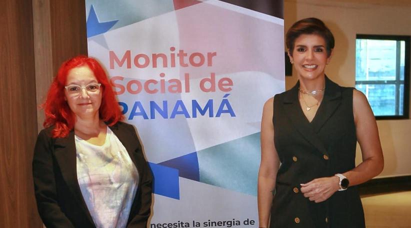 Judy Meana, acompañada por la Directora del Instituto Latinoamericano Paz y Ciudadanía ILAPYC, Patricia Pérez, iniciaron el programa Monitor Social de Panamá