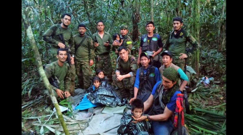 Milagro en la selva de Colombia: hallaron con vida a los cuatro niños perdidos hace 40 días tras un accidente aéreo