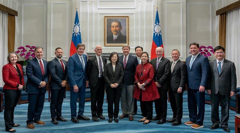 Presidenta Tsai Ing-wen recibió a una delegación del Congreso de EEUU que visita Taiwán