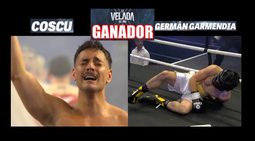 Coscu derribó y le gana por KO técnico a Germán Garmendia la pelea estelar de "La Velada del Año 3"