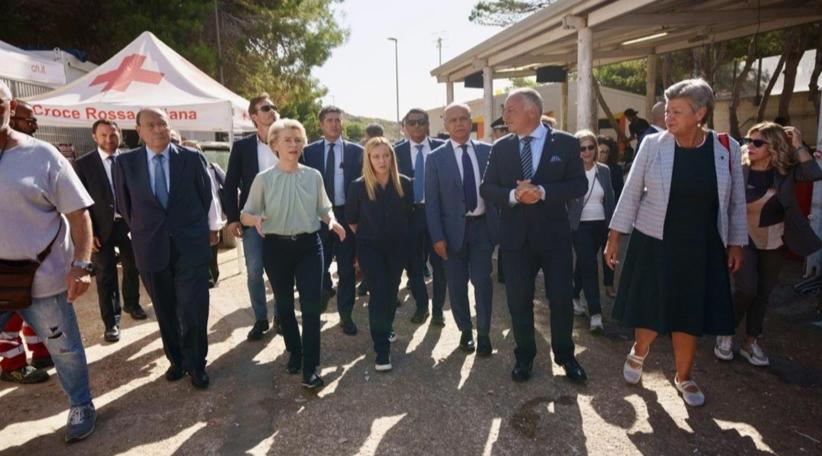 Italian PM warns migration an issue for all of Europe on Lampedusa visit