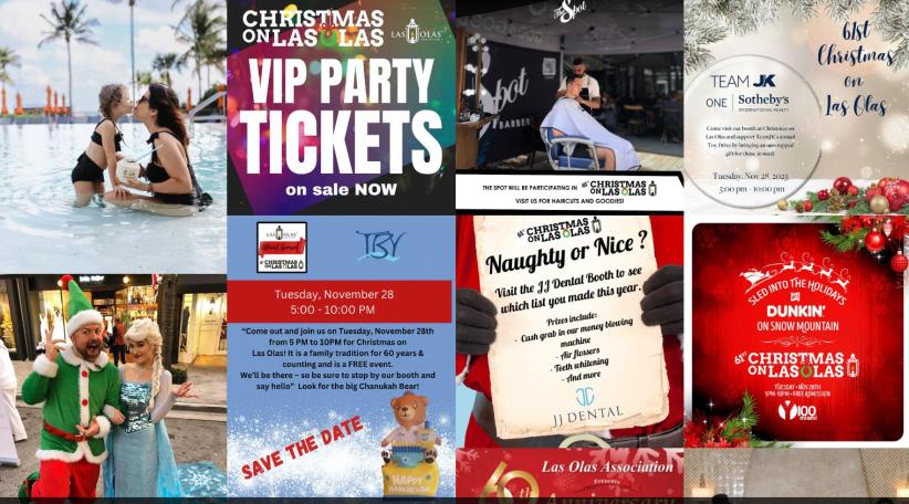 La 61ª edición de la Navidad en Las Olas ilumina el paisaje urbano de Fort Lauderdale