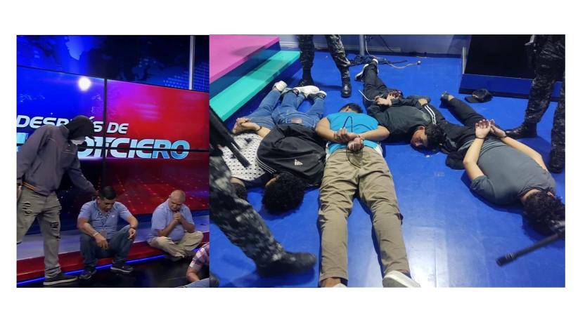Ecuador: un grupo armado irrumpió en un canal de televisión en vivo y tomó de rehenes a los trabajadores