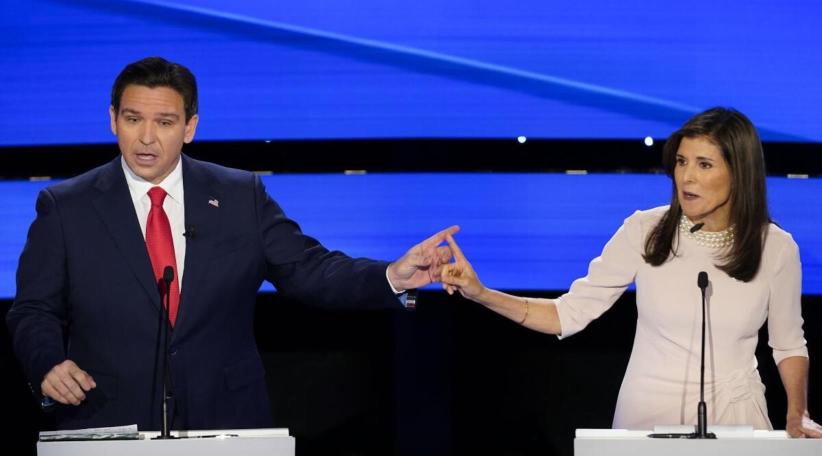 DeSantis and Haley Battle for Second Place in Iowa GOP Debate Without Trump
