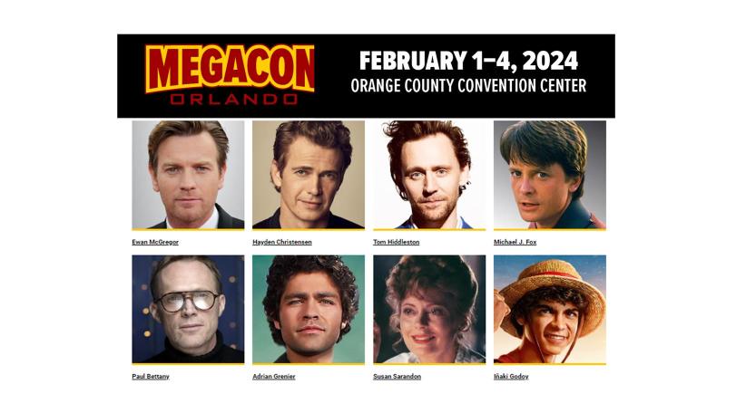 Llega MEGACON Orlando 2024, el encuentro más grande de las estrellas del cine, los comics y la tv 
