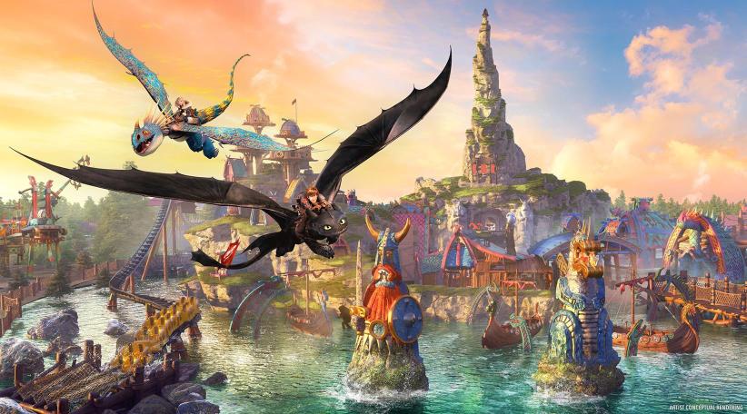 Universal Orlando reveals new details of the world inspired by "How to Train Your Dragon" coming to Epic Universe in 2025