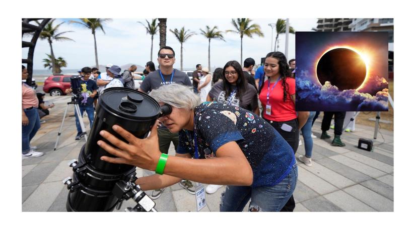 Huge crowds await a total solar eclipse in North America