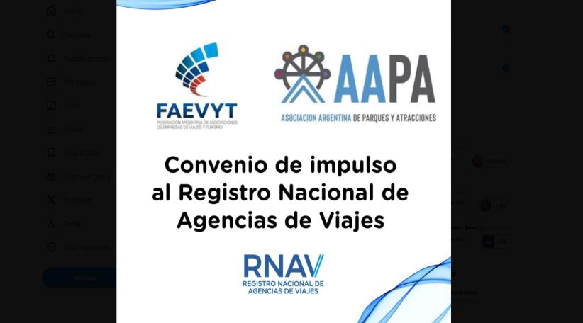 FAEVYT y AAPA firman convenio para impulsar el Registro Nacional de Agencias de Viajes