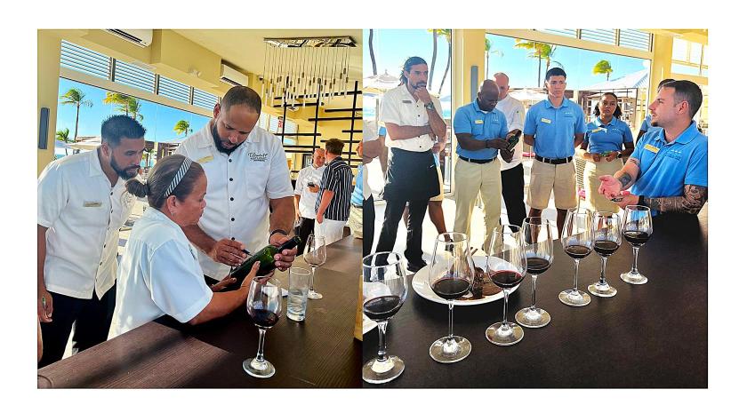 Bucuti &amp; Tara Elevates Guests' Culinary Experience with Wine Training for Its Staff