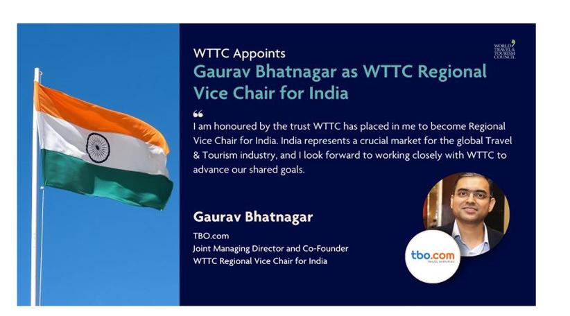 El WTTC nombra a Gaurav Bhatnagar vicepresidente regional para India