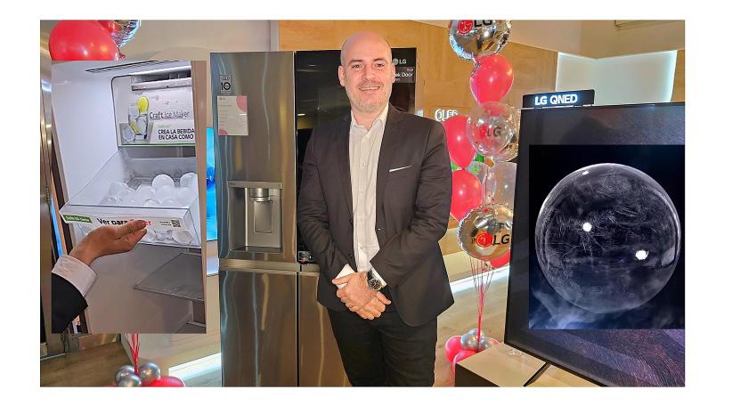LG Electronics Argentina presented its innovative Instaview ThinQ Craft Ice refrigerator: A technological leap in the refrigeration experience