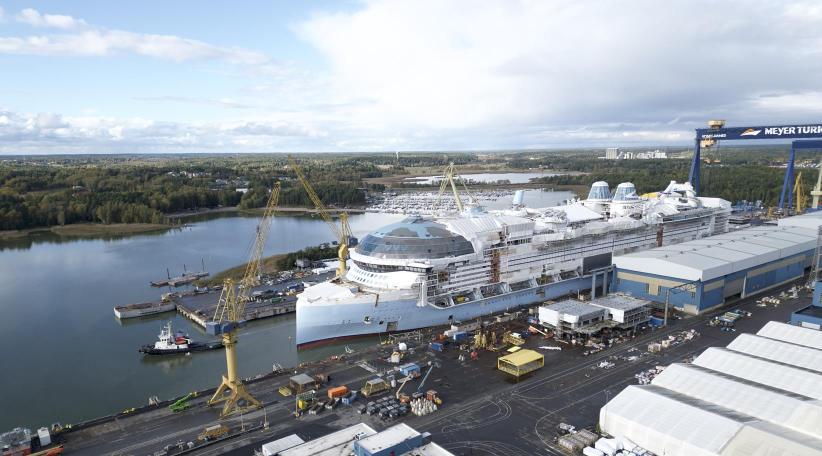 Royal Caribbean celebra 19 meses de arduo trabajo en la construcción del Star of the Seas mientras comienza la cuenta regresiva para su debut en agosto de 2025
