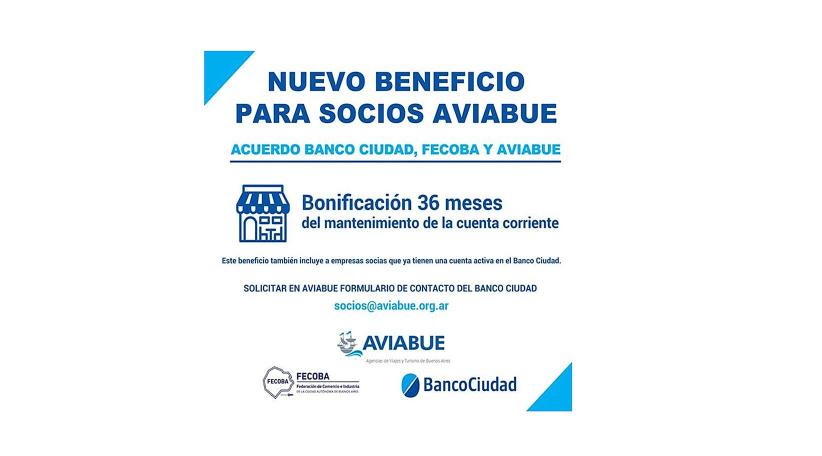 AVIABUE firmó un acuerdo con Banco Ciudad y FECOBA
