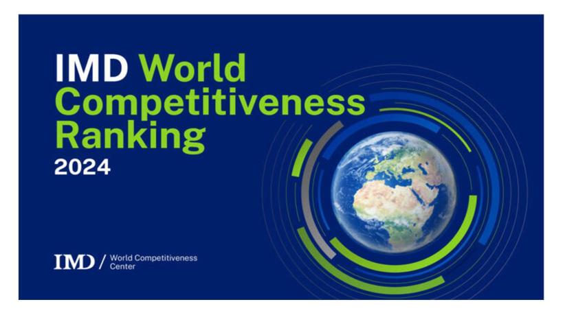 Taiwán se posiciona en el noveno puesto del Índice Mundial de Competitividad Digital