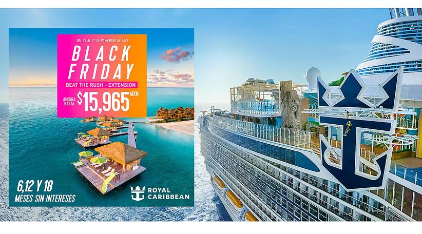 Royal Caribbean lanza ofertas de Black Friday con preventa exclusiva en México
