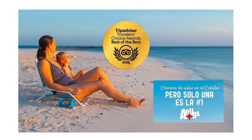 Aruba se posiciona como el destino #1 del Caribe en los Travelers' Choice de Tripadvisor 2025