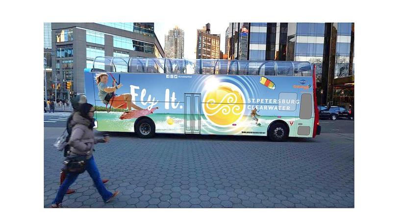 Visit St. Pete-Clearwater ads lined downtown Toronto's tunnel network late last year.