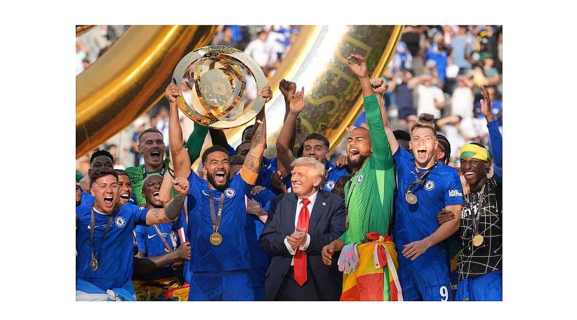 Chelsea thrash PSG and lift Club World Cup as Trump and Infantino preside over ceremony