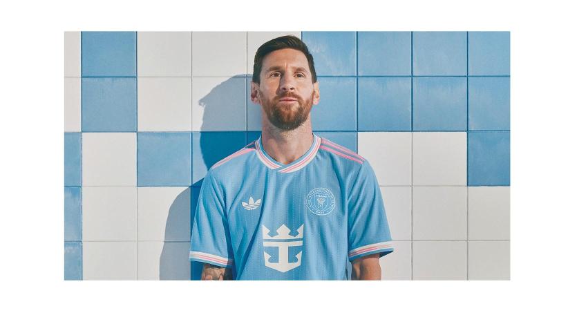 Inter Miami lució en su último partido oficial la camiseta alternativa “Riptide” en tono “Miami Blue”, con el logo de su patrocinador Royal Caribbean