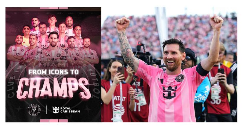Royal Caribbean celebra la consagración de Messi y el Inter Miami como campeones de la MLS Cup.