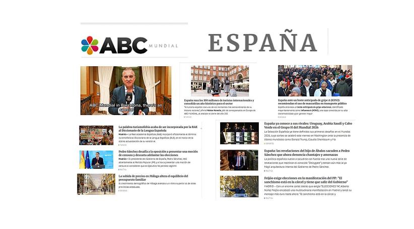 ABC MUNDIAL España: cinco años de expansión y consolidación internacional.