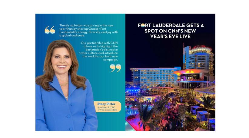 Visit Lauderdale recibe el Año Nuevo con una transmisión en vivo de CNN desde Fort Lauderdale.