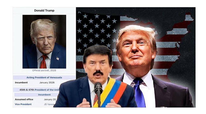 Trump Posts Ironic Claim as “Venezuela’s Interim President” While Escalating Rhetoric Against Cuba.