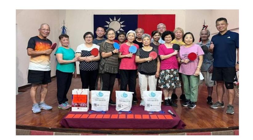 Taiwaneses en Argentina celebraron torneo amistoso de tenis de mesa.