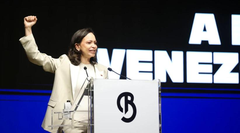 María Corina Machado en Madrid: “Venezuela será libre”.