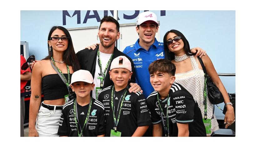 Messi revolucionó el GP de Miami y acompañó a Franco Colapinto en una jornada histórica para el automovilismo argentino.