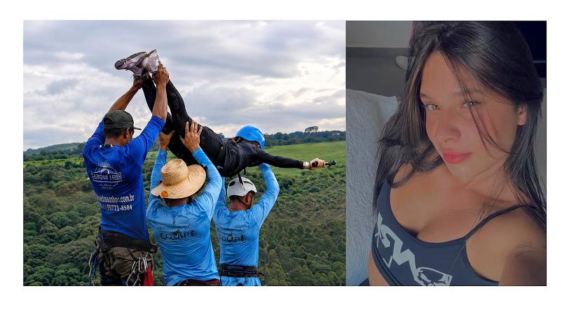 Tragedia en Brasil: una joven de 21 años murió tras ser lanzada sin cuerda en un salto de bungee jumping.