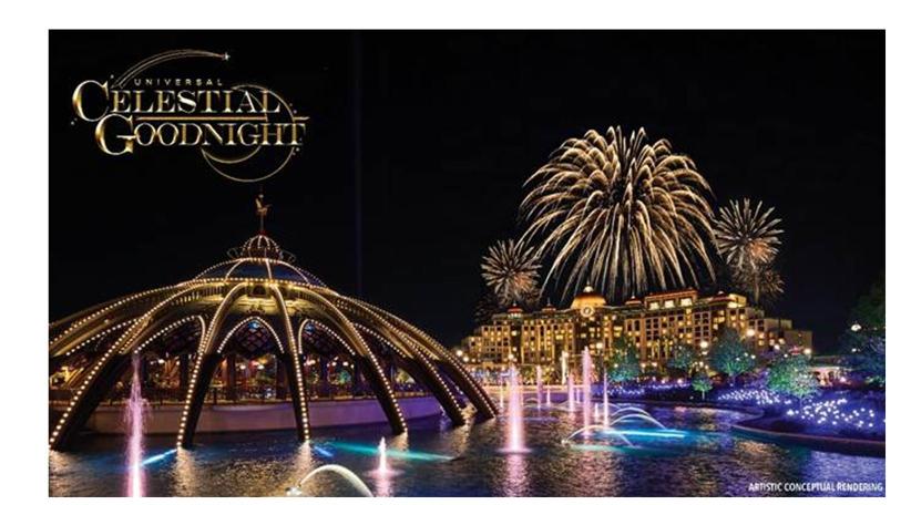 Universal Celestial Goodnight: Universal Orlando anunció el lanzamiento de un nuevo espectáculo nocturno en Universal Epic Universe.