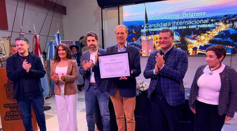 Villa General Belgrano representará a Argentina en los Best Tourism Villages 2026 de ONU Turismo.