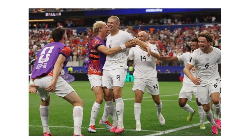 Haaland mete a Noruega en octavos del Mundial y enfrentará a Brasil.