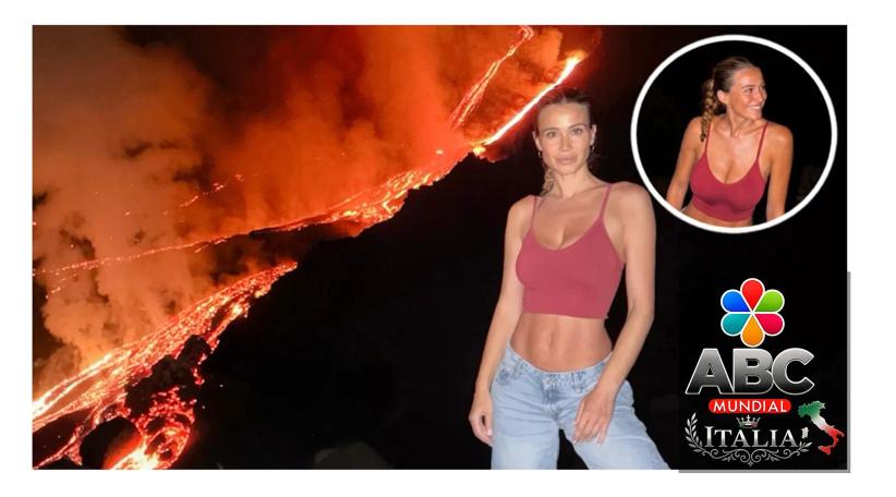 Diletta Leotta davanti all’Etna in eruzione accende i social:  "A letto sono un vulcano".