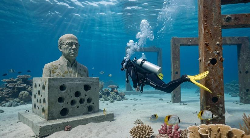 “Below Saint Lucia”: nova experiência submarina combina arte, história e turismo de mergulho.