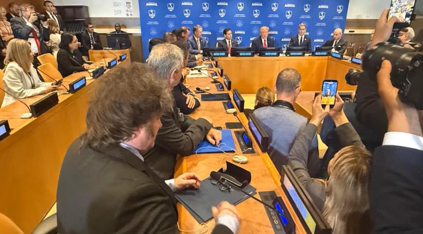Trump respaldó a Milei en la ONU y destacó la “gran victoria” en Argentina durante el Escudo de las Américas.