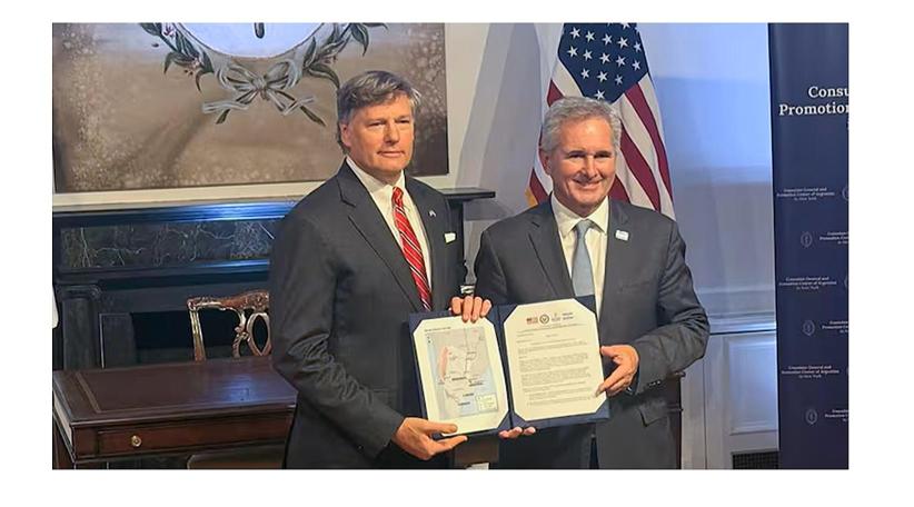 Argentina y Estados Unidos anuncian un acuerdo de infraestructura por hasta US$7.000 millones.