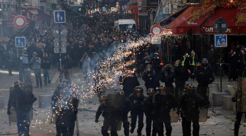 Francia: decenas de miles de manifestantes y 272 detenidos en una de las jornadas de protesta más violentas de los últimos años.
