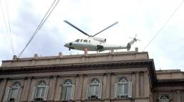 Así fue la renuncia de De la Rúa y su evacuación en helicóptero 